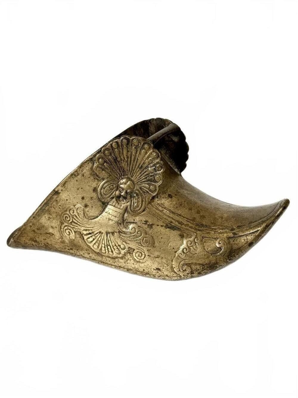 Antique Spanish Colonial Conquistador Brass Stirrup Estribo Equestrian 10.5"